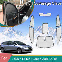 แผ่นบังแดด C4 C-Triomphe C-Quatre Pallas MK1 Coupe 2004 ~ 2010 Unti-UV หน้าต่างอุปกรณ์ตกแต่งรถยนต์2007