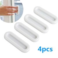 ☼▥ 4 Pcs/set Paste The Open Sliding Door Handles for Interior Doors Glass Window Cabinet Drawer Wardrobe Self-adhesive Handle