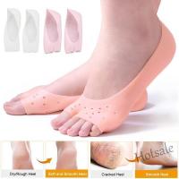 【hot sale】▥ D18 Soft silicone socks heel protection socks foot care protector to alleviate dry cracking peeling moisturizing heel insole pedicure gel