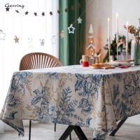 Morris8 Gerring Tablecloth For Table Home Textile Printed Christmas Village Cloth Rectangular Dcoration De Mariage Rustique