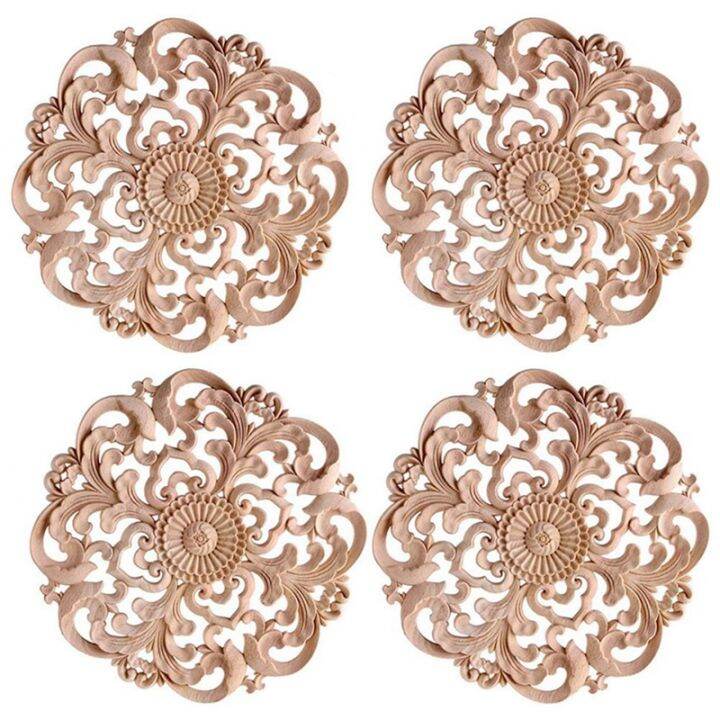 8pcs-wooden-carved-onlay-applique-unpainted-wood-applique-vintage-european-style-carved-decal-for-furniture-decoration