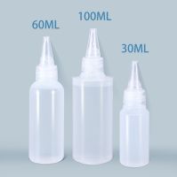 【CW】☇✔  50pcs 30ML 60ML 100ml 100ML soft Squeezable Glue Bottle HDPE sample bottles Translucent pigment Storage