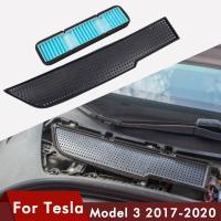 [Xiaofeitian Auto Supplies] แผ่นปิดช่องระบายอากาศสำหรับรถยนต์สำหรับ Tesla รุ่น3อุปกรณ์กรองอากาศ Anti Blocking Model3 Intake Protection Three