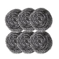 6pcs Stainless Steel Scrubber Dish Scrubbers Scrubbing Scouring Pad Steel Wool Scrubber for Pot Pan Dish Wash Cleaning pjop Sponges Scourers Cloths