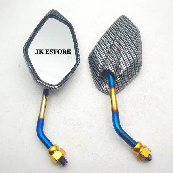 Spion Karbon Carbon Model Jupiter Tangkai Twotone Kaca Spion Yamaha