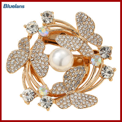 Bluelans®เข็มกลัดหัวเข็มขัดผ้าพันคอมุกเทียมสำหรับผู้หญิงหมุดอเนกประสงค์สำหรับงานแต่งงานของขวัญ