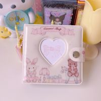 Cute Rabbit Bear 3inch Binder Photocard Collect Book Button Lock Idol Photo Holder Book Photo Album for Polaroid instax