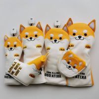 GOLF Sh iba Inu golf club cover club head cover iron wood club cover cute puppy sem i-c ircular putter cover cover