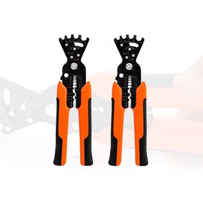 【CW】 Wire Stripping Cutter Non-slip Handle Repairing Wiring Stripper Electrician Pliers