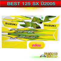 สติ๊กเกอร์มอไซค์ BEST 125 sx ปี 2005 สติ๊กเกอร์ Suzuki BEST 125 SX ปี 2005