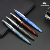 jinhao 156 gift Metal calligraphy sky blue silver Fountain Pen  Pens