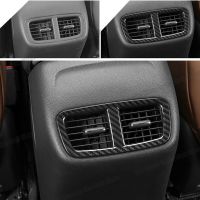 For Buick Regal Opel Insignia 2017 2018 2019 ABS Steel Interior Rear Air Condition Vent Cover Trim Sticker Car Accessories