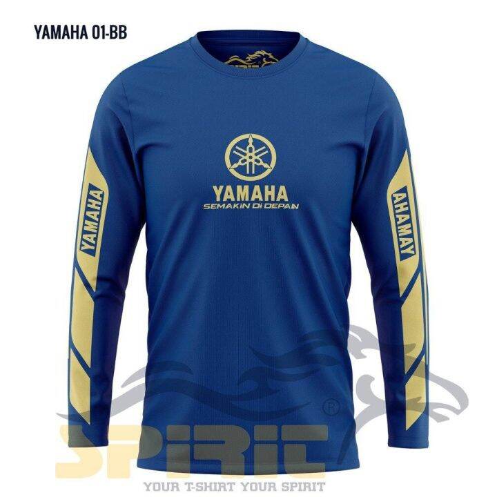 Yamaha Men Clothes TShirt MOTOR RACING SPORT Long Arm BIG SIZE