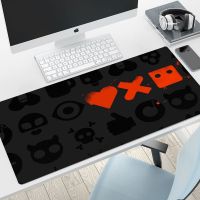 Big Office Mousepad รักความตายและแผ่นรองบนโต๊ะหุ่นยนต์ แผ่นรองเมาส์ XXL แผ่นรองโต๊ะ พรมสำนักงาน