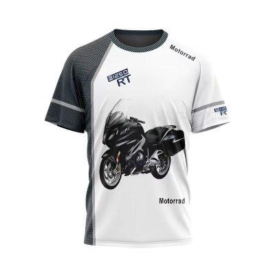 For BMW R1250 RT Motorrad ADVENTURE Sports Racing Motorcycle Motos Riding Motocross Summer Breathable Quick Dry T-shirt Mens