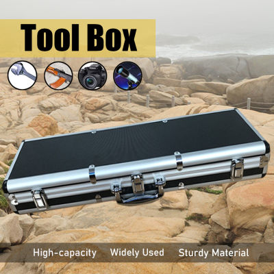 Pre-cut  Cotton Aluminum Alloy Tool Box Multifunction Hard Storage Case Portable Parts Box Repair Tool Storage Box