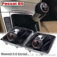 【hot】❁¤  5 Speed 6 Manual Shift Knob Gaiter Boot Lever Stick Cover Passat B6 2005-2011 Car Styling