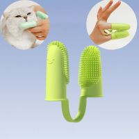 Dog Toothbrush Dog Toothbrush Cat Toothbrush Dental Brush for Small Dogs Cats and Most Pets Two Fingers Toothbrush Brushes  Combs