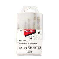 MAKITA รหัส D-35318 ชุดดอกสว่านเจาะเหล็ก HSS-TiN 1/8"-5/16" สีทอง (5ดอก/ชุด) ก้านหกเหลี่ยม MZ