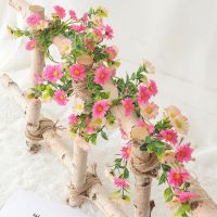 Artificial Daisy Flowers Fake Silk  Ivy Vines Sunflower Decor For Home Wedding Party Decora Garden Outdoor Indoor Decora Wall Decora