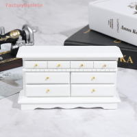 FactoryOutlete?Cheap? 1:12 dollhouse Miniature Bedroom Side cabinet Dresser อุปกรณ์เสริมเฟอร์นิเจอร์