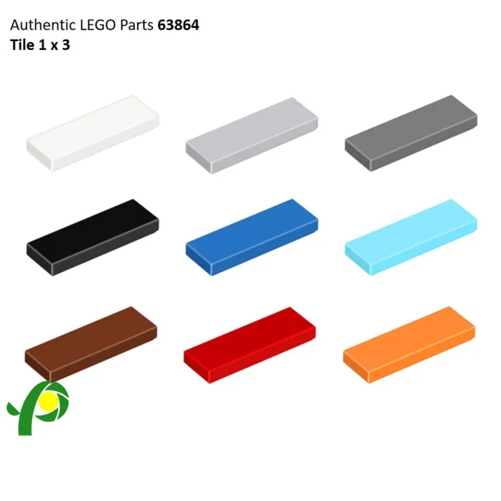 LEGO Parts 63864 Tile 1x3 Sold per piece Authentic | Lazada PH