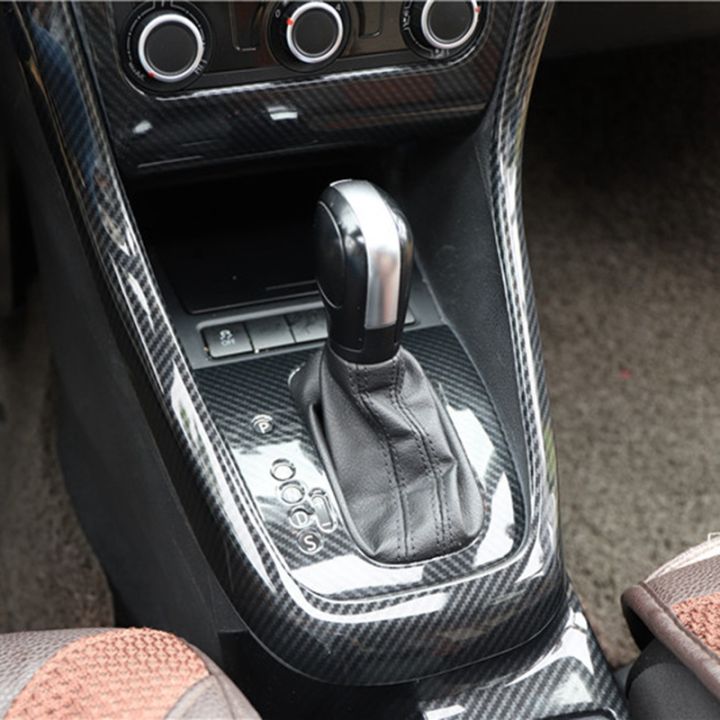 carbon-fiber-central-console-gear-shift-u-type-cover-trim-frame-for-golf-6-mk6-2008-2012-accessories