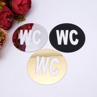 1 pcs door Sign Mirror Wall Stickers Self-adhesion Sticker for Decoration