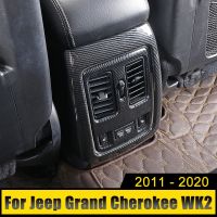 สำหรับ Jeep Grand Cherokee WK2 2011 2012 2013 2014 2015 2016 2017 2018 2020 2019ฝาครอบช่องระบายคอนโซลที่วางแขนด้านหลังรถยนต์