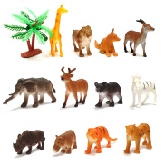 HCMBộ sưu tập 12 thú rừng Safari hoang dã New4all Animal World 5-7 cm chất
