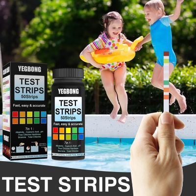 Hot Sale Protable Useful Durable Test Strips Ph 1 Bottle 50pcs High Quality Pool Water Test Paper Testing Strips Inspection Tools