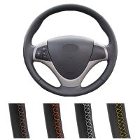 DIY Customized Car Steering Wheel Cover For Hyundai i30 2009 2010 2011 Elantra Touring 2010 2011 2012 Auto Leather Steering Wrap Steering Wheels Acces