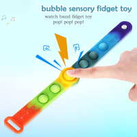 ขนาดใหญ่ Pop It Fidget ของเล่นขนาดใหญ่สายรุ้งสแควร์รูปร่างราคาถูกขายดันเด้ง Bubble Fidget Sensory กับ Dimple ของเล่น