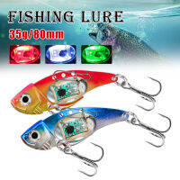 LO【Ready Stock】LED Flash Fishing Lure With Hook Underwater Attract Fish Lure Water-Triggered Night Light Bait รอกตกปลาน้ำเค็มสด