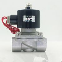 【2023】 JGHJYTRFDR สแตนเลส2 Solenoid Valve 1/4 "3/8" 1/2 "3/4" 1 "1-1 1/4" AC220V DC12V DC24V ปกติปิดสำหรับแก๊สน้ำ