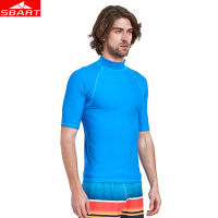 SBART ว่ายน้ำดำน้ำชุดว่ายน้ำผู้ชาย Rash Guards Top Surf ชุดว่ายน้ำ Sun UV Quick Dry Windsurf Dive Wetsuit เสื้อยืดสำหรับ Scube Diving