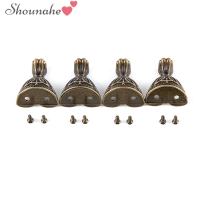 shounahe?Cheap? 4pcs โบราณเครื่องประดับทองเหลืองหน้าอกตู้ไม้ตกแต่งมุมขา