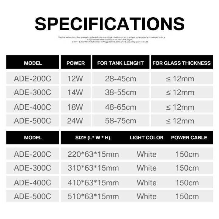 ไฟ-led-ตู้ปลาไฟใต้น้ำคลิปกันน้ำโคมไฟ28-75ซม-ยืดได้12-24w-เหนือศีรษะสำหรับ-grow-ปลา300c