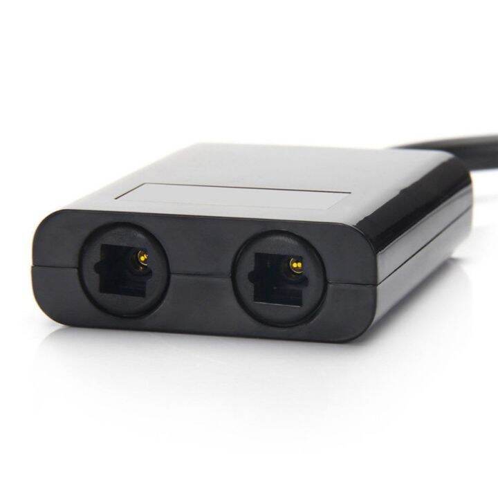 สินค้าขายดี-dual-port-digital-optical-adapter-splitter-สายสัญญาณเสียงไฟเบอร์1-in-2-out