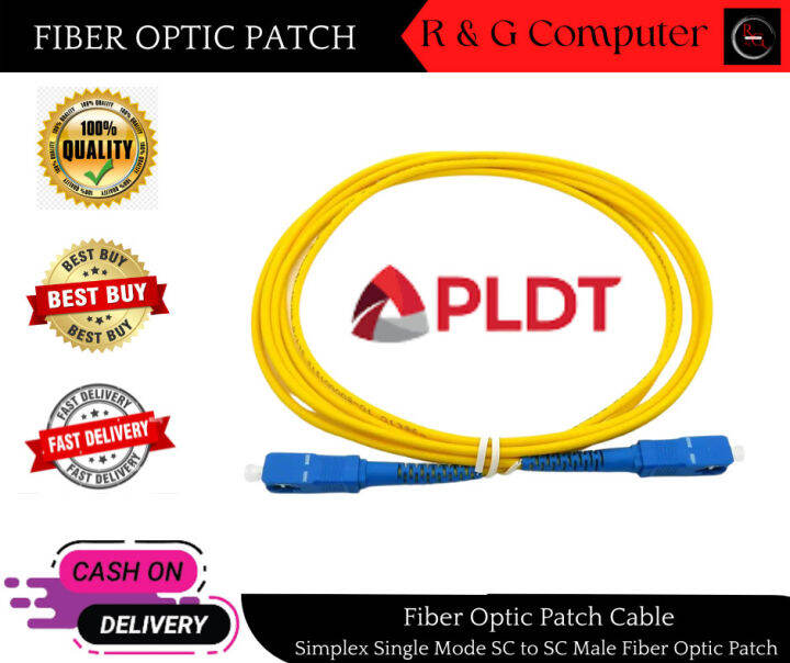 HighQuality Fiber Optic Patch Cable Ideal for PLDT FIBER MODEM