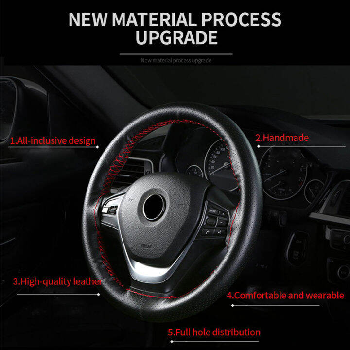 genuine-leather-steering-wheel-cover-with-needles-and-thread-diy-braid-car-steering-wheel-cover-suitable-for-diameter-37-38cm