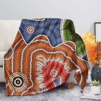 2023 Plstar Cosmos Aboriginal Art Fleece Blanket 3D Print Sherpa Blanket For Children Adult On Bed Home Textiles Durable Cozy Style-1