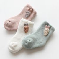 ☏❁◘  3pairs/set Warm Winter Baby Socks Cute Soft Autumn Newborn Baby Girls Socks Bunny Infant Baby Boy Shoe Socks For Toddler Infants