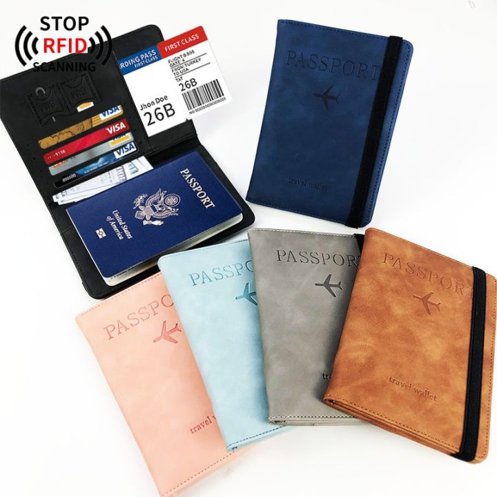 กระเป๋าหนังสือเดินทาง-rfid-แบบหลายจุด-dompet-travel-ใช้งานได้หลากหลายสามารถใส่ซิมการ์ดได้เคสหนังซองใส่หนังสือเดินทาง