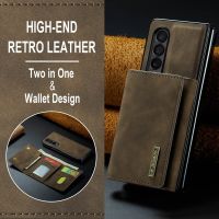 Card Holder Kickstand Leather Bag Case for Samsung Galaxy Z Fold 4 5G Fold4 Fold3 Fold 3 S23 Ultra S22 Plus S21 FE Cover Funda