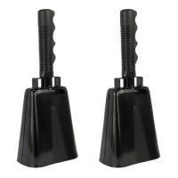 2pcs Party Loud With Handle Percussion Instrument Gift Farm Toy Sports Events Cheering Football Game Kids Noise Maker Cow Bell