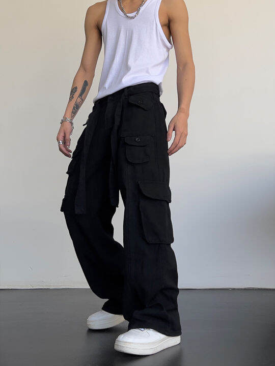 yipinyouyou-retro-casual-large-pocket-cargo-pants-high-waisted-loose-straight-hanging-wide-leg-trousers-men-s-cargo-pants