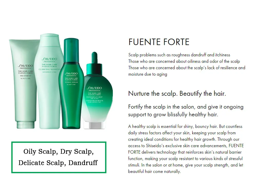 100% Authentic Shiseido Professional Fuente Forte Treatment 250ml / 500ml /  1000ml / 1800ml (For Unhealthy Scalp) | Lazada Singapore