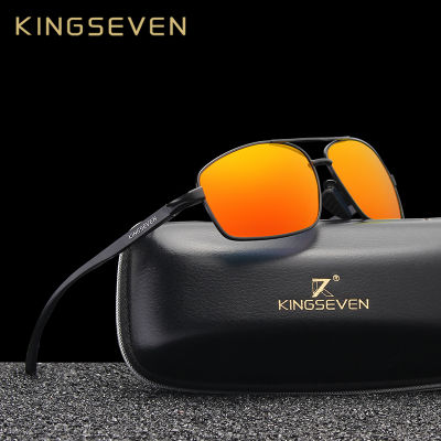 KINGSEVEN Brand Designer Polarized Sunglasses Men Women Red Mirror Driving Sun Glasses For Men High Quality Shades Oculos N7088