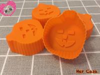 4pcs Pumpkin shape mold for Soap, Chocolate &amp; Ice cream พิมพ์ซิลิโคน พิมพ์วุ้น พิมพ์สบู่ แม่พิมพ์วุ้น พิมพ์ซิลิโคน อุปกรณ์เบเกอร์รี่ พิมพ์วุ้นซิลิโคน